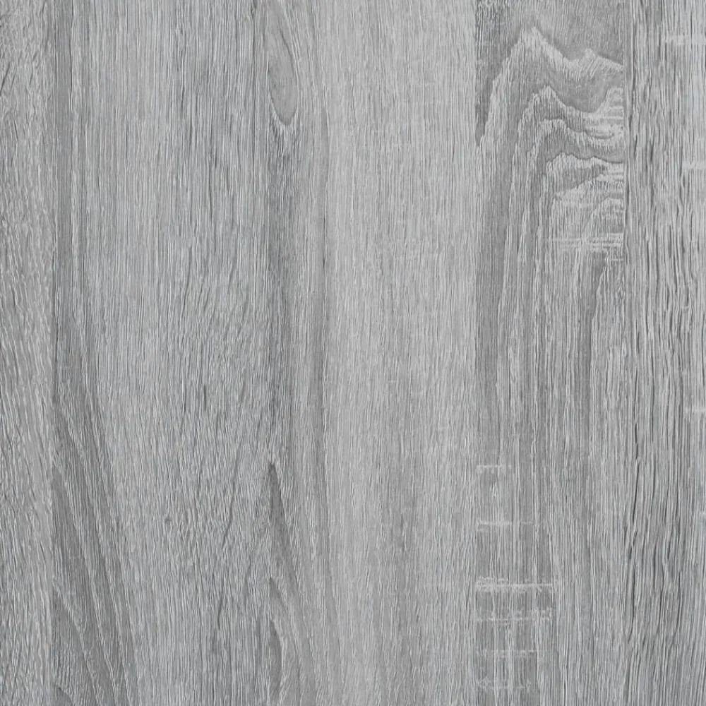 vidaXL Material De Oficina-Organizador escritorio madera ingeniería gris 49x20x52,5 cm