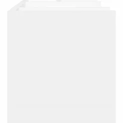 vidaXL Organizador escritorio madera ingeniería 44,5x24x25 cm Blanco Discount