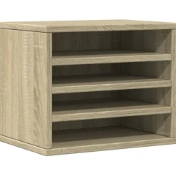 vidaXL Material De Oficina-Organizador escritorio madera color 36x26x29,5 cm