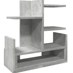 vidaXL Material De Oficina-Organizador escritorio madera ingeniería hormigón 49x20x52,5 cm