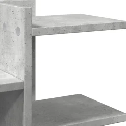 vidaXL Material De Oficina-Organizador escritorio madera ingeniería hormigón 49x20x52,5 cm