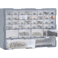 vidaXL Accesorios De Bricolaje-Organizador multicajones con 38 cajones 52x16x37,5 cm