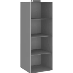 vidaXL Productos Del Hogar-Organizadores de armario colgantes 2 uds con 4 estantes tela