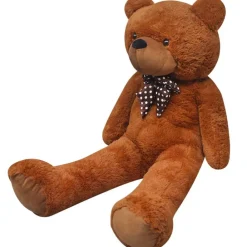 vidaXL Juguetes-Oso de peluche grande XXL marrón 85 cm