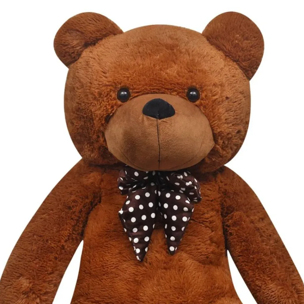 vidaXL Juguetes-Oso de peluche grande XXL marrón 85 cm