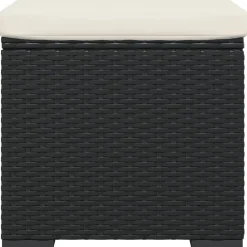 vidaXL Otomanas-Otomana con cojines 2 uds 40x30x40 cm ratán sintético