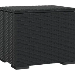 vidaXL Otomanas-Otomana con cojines 2 uds 40x30x40 cm ratán sintético