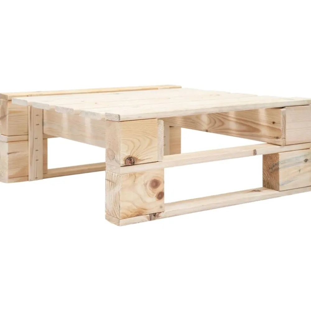 vidaXL Muebles De Jardín-Otomana de palés para jardín madera