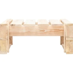 vidaXL Muebles De Jardín-Otomana de palés para jardín madera