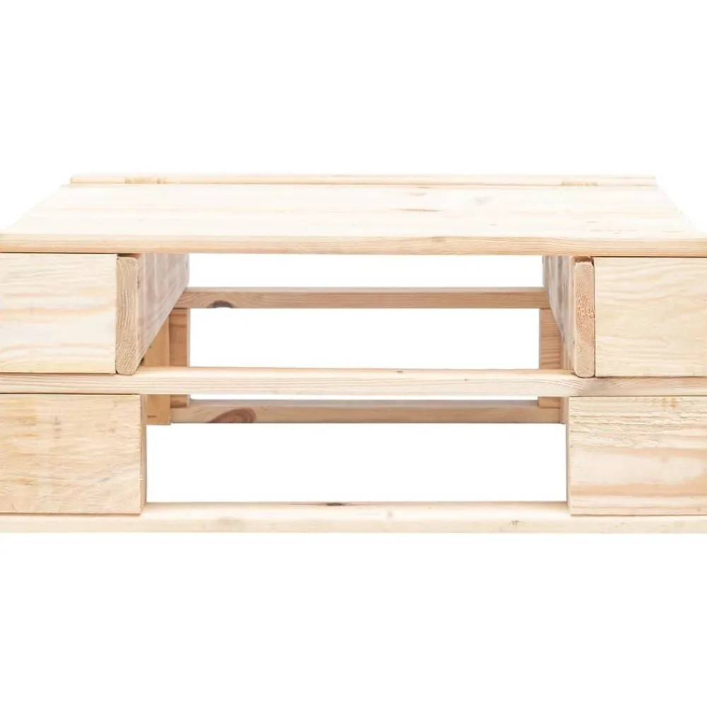 vidaXL Muebles De Jardín-Otomana de palés para jardín madera