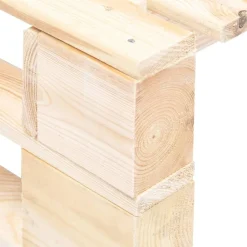 vidaXL Muebles De Jardín-Otomana de palés para jardín madera