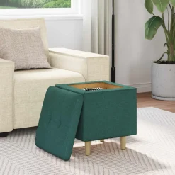 vidaXL Sillas-Otomano de almacenamiento 40 x 40 x 45 cm tela