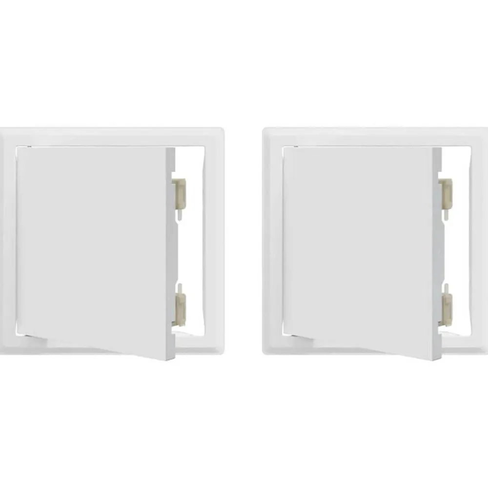 vidaXL Panel de acceso 2 pcs 23 x 23 x 3 cm Acero Hot