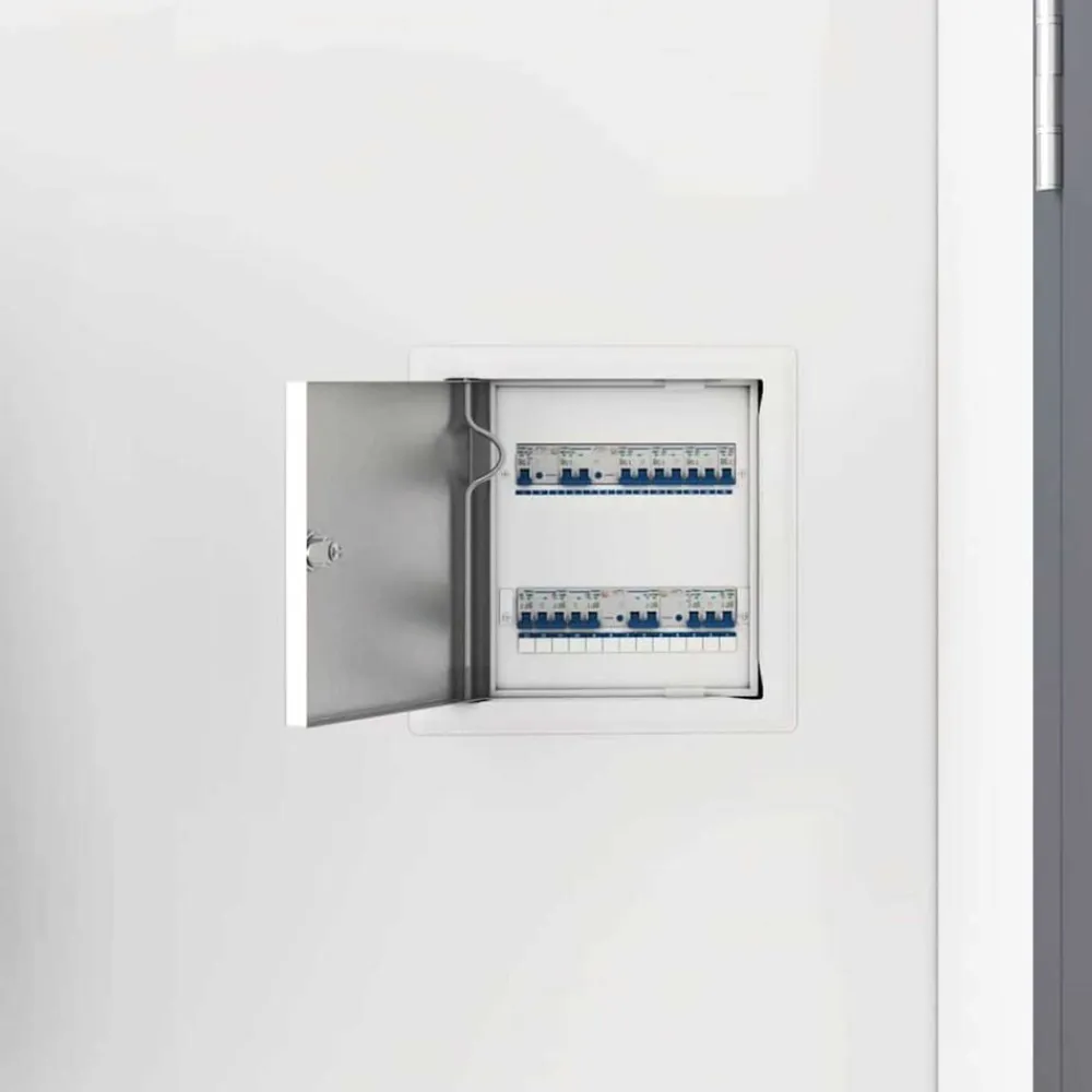 vidaXL Panel de acceso 2 pcs 23 x 23 x 3 cm Acero