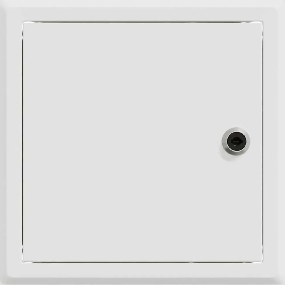 vidaXL Panel de acceso 2 pcs 23 x 23 x 3 cm Acero