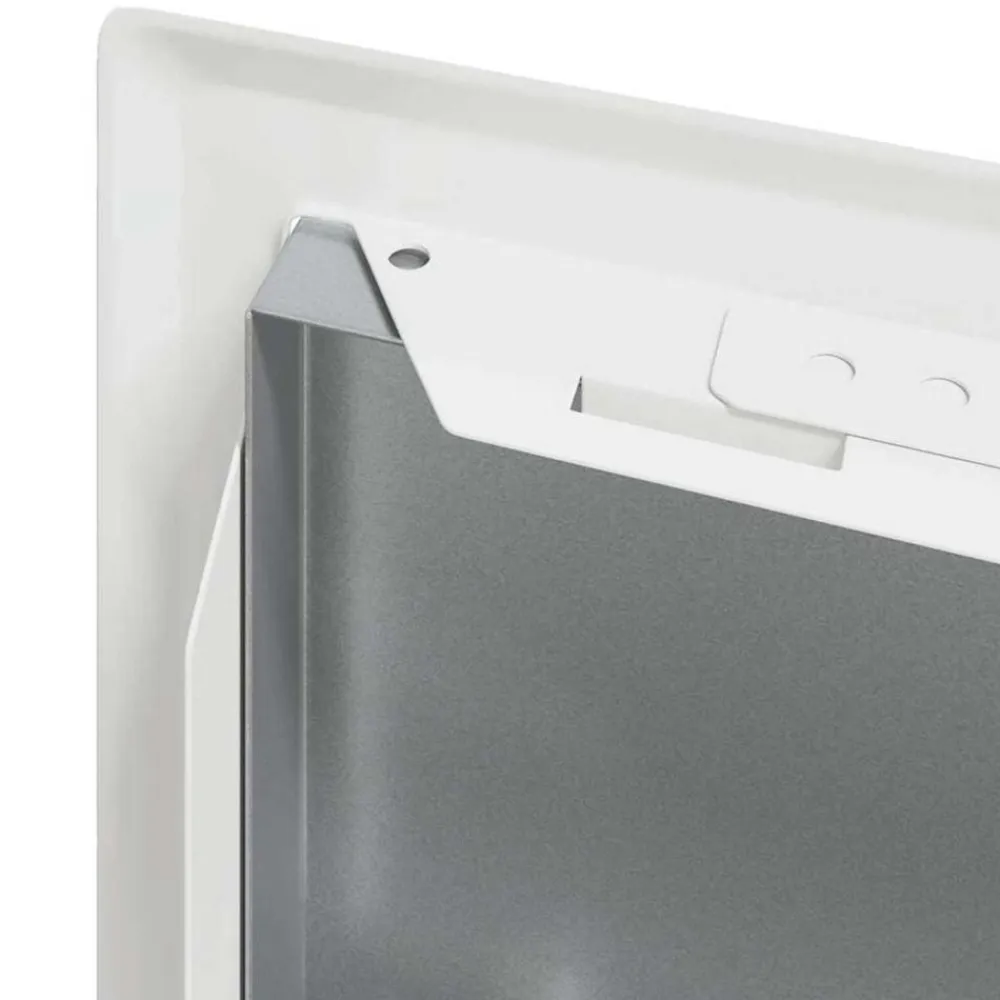 vidaXL Panel de acceso 2 pcs 23 x 23 x 3 cm Acero