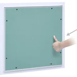 vidaXL Panel de acceso marco de aluminio y placa de yeso 200x200 mm Outlet