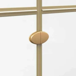 vidaXL Panel de ducha a ras de suelo Dorado 70 x 6,5 x 190 cm Marco dorado/vidrio transparente Clearance