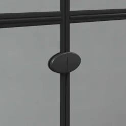 vidaXL Panel de ducha a ras de suelo Negro 70 x 6,5 x 190 cm Marco negro/cristal oscuro transparente Online