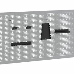 vidaXL Panel de Herramientas 2 pcs Gris 100 x 1 x 60 cm Best