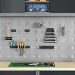 vidaXL Panel de Herramientas 2 pcs Gris 100 x 1 x 60 cm Best