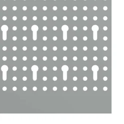 vidaXL Panel de Herramientas 2 pcs Gris 100 x 1 x 60 cm Best