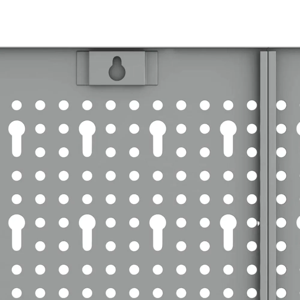 vidaXL Panel de Herramientas 2 pcs Gris 100 x 1 x 60 cm Best