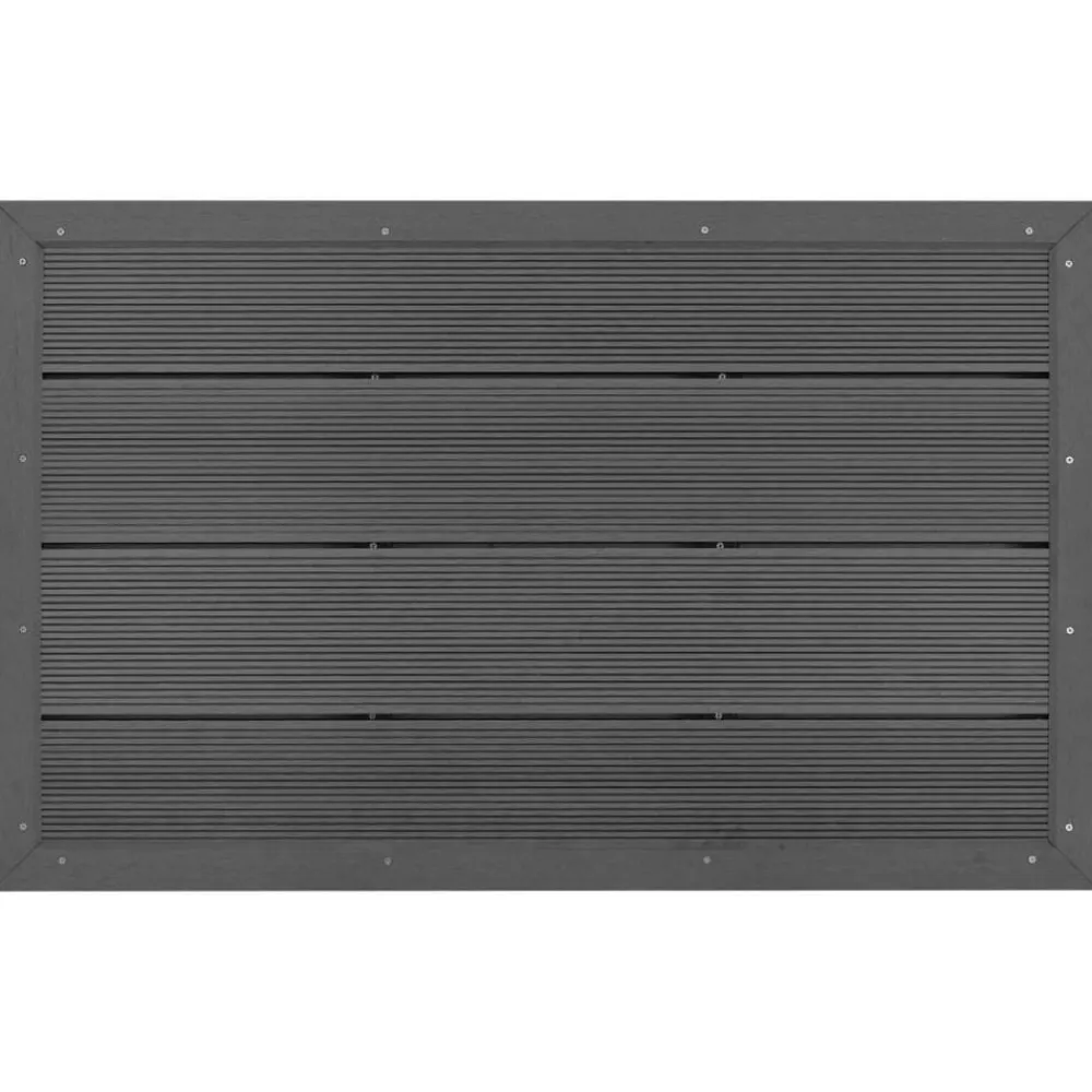 vidaXL Panel de suelo para ducha solar escalera piscina WPC Gris New