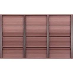 vidaXL Piscina Y Spa-Panel de suelo para ducha solar WPC marrón 101x63x5,5 cm