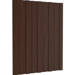 vidaXL Materiales De Construcción-Panel de techo 12 pcs Marrón 60 x 45 cm Acero galvanizado