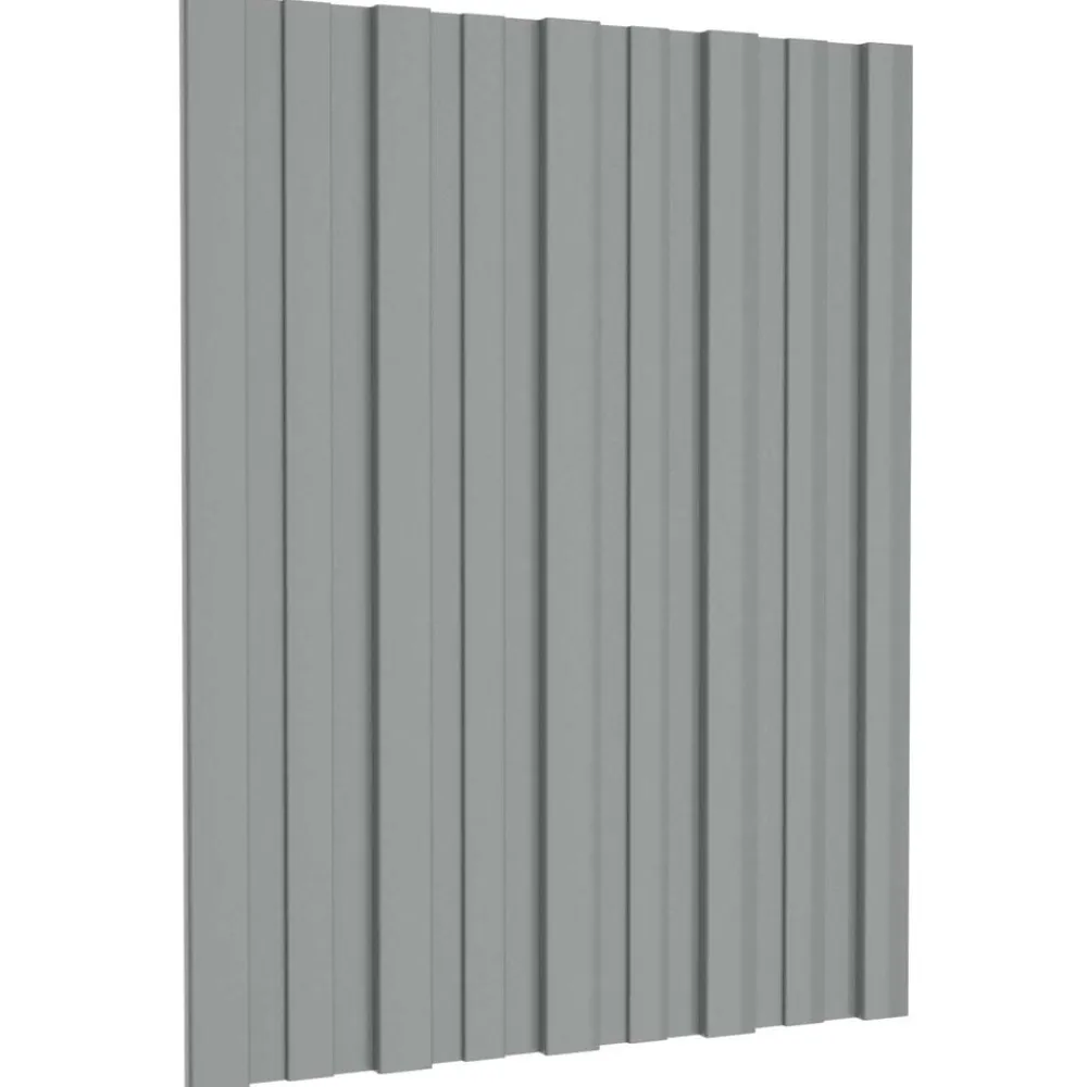 vidaXL Panel de techo 12 pcs 60 x 45 cm Acero galvanizado Gris Sale