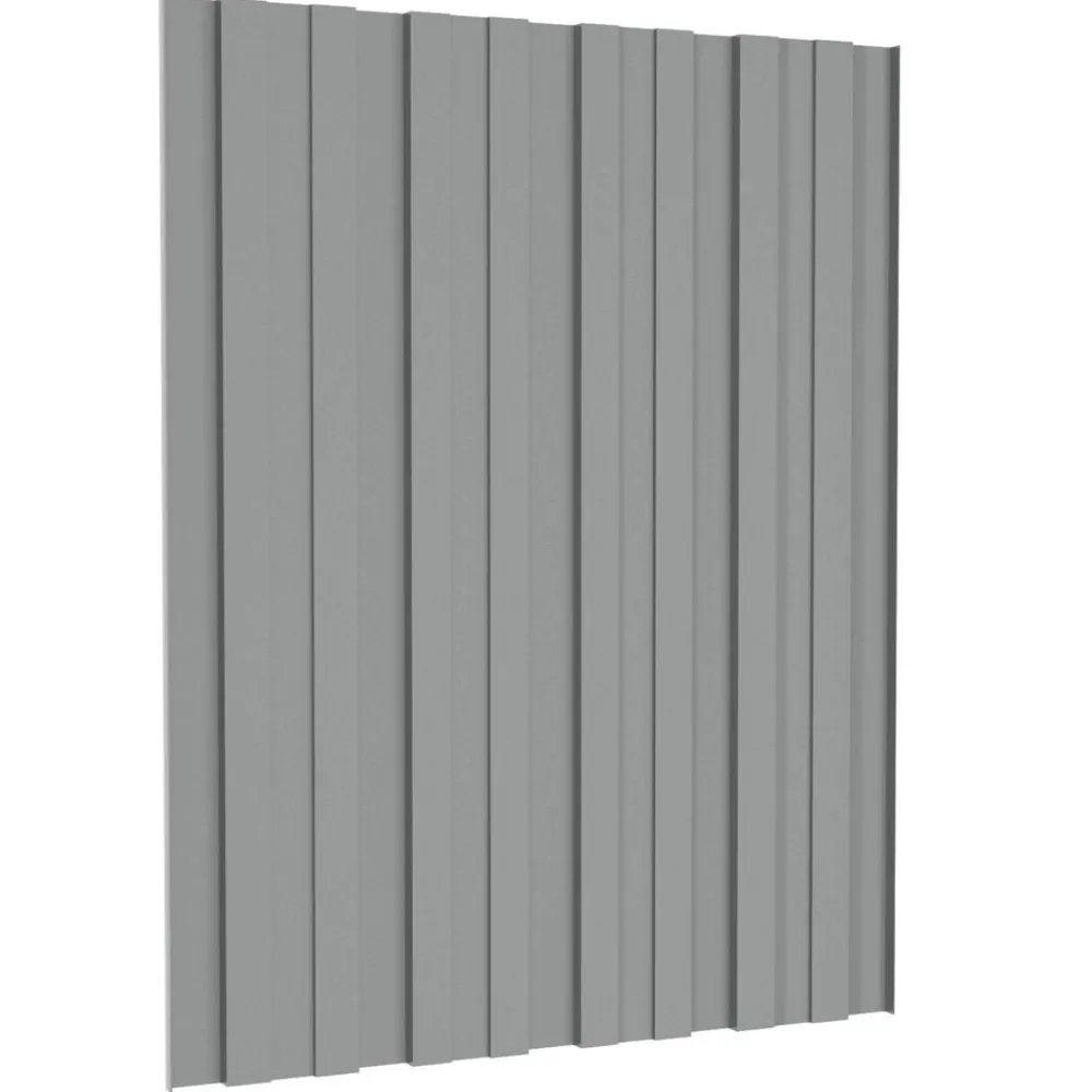 vidaXL Panel de techo 12 pcs 60 x 45 cm Acero galvanizado Gris Sale