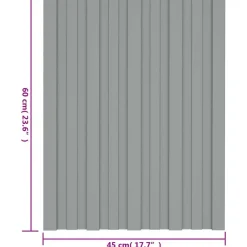 vidaXL Panel de techo 12 pcs 60 x 45 cm Acero galvanizado Gris Sale