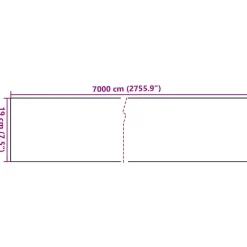 vidaXL Vallas De Jardín-Panel de valla de PVC 70x0,19 m