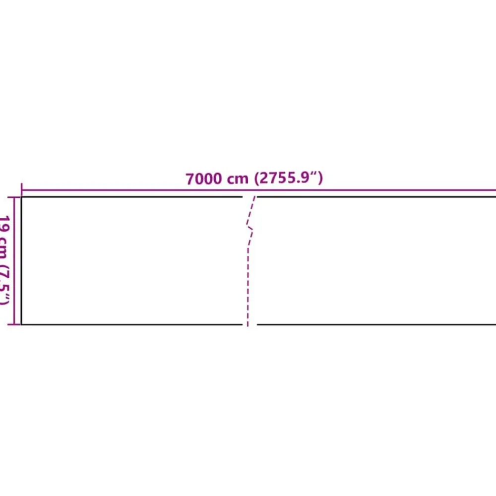 vidaXL Vallas De Jardín-Panel de valla de PVC 70x0,19 m