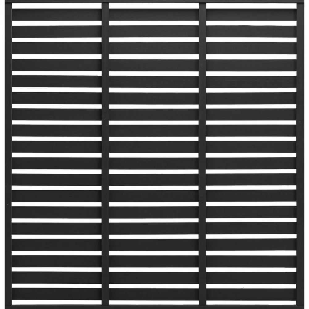 vidaXL Panel de valla de WPC 180x180 cm Negro Sale