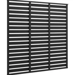 vidaXL Panel de valla de WPC 180x180 cm Negro Sale