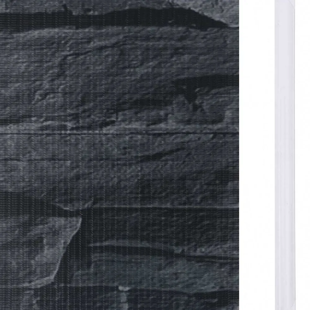 vidaXL Vallas De Jardín-Panel de valla de PVC gris aspecto piedra 35x0,19 m