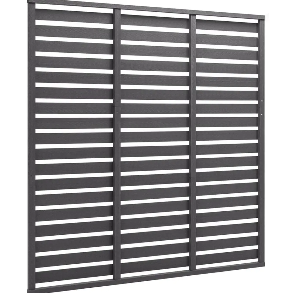 vidaXL Vallas De Jardín-Panel de valla de WPC 180x180 cm