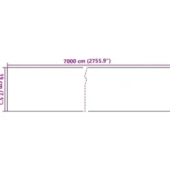 vidaXL Vallas De Jardín-Panel de valla de PVC 70x0,19 m