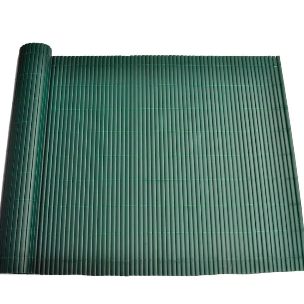 vidaXL Vallas De Jardín-Panel de valla PVC verde 90x300 cm