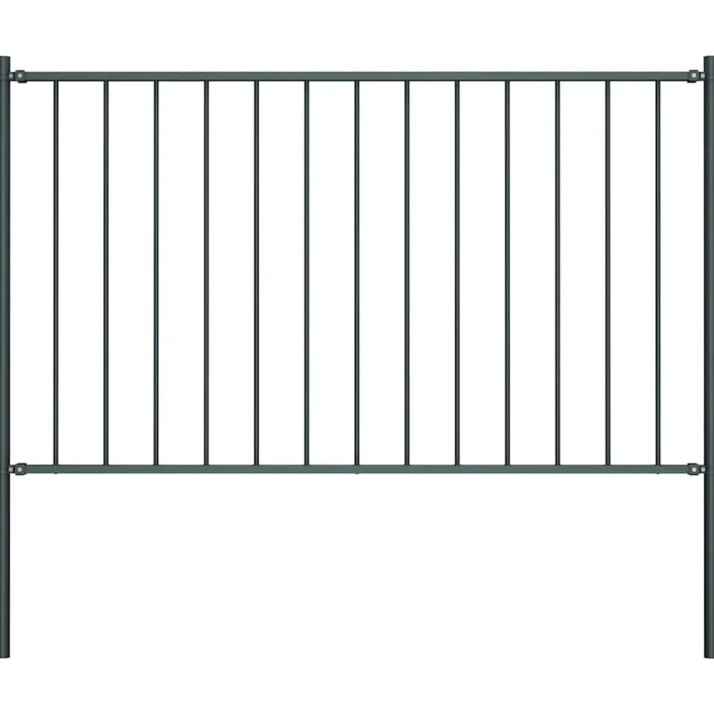 vidaXL Vallas De Jardín-Panel de valla Woerden con postes de acero, 1,7 x 0,75 m,