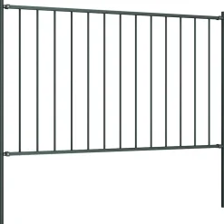 vidaXL Vallas De Jardín-Panel de valla Woerden con postes de acero, 1,7 x 0,75 m,