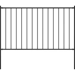 vidaXL Vallas De Jardín-Panel de valla Woerden con postes de acero, 1,7 x 0,75 m,