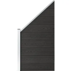 vidaXL Vallas De Jardín-Panel de valla WPC 95x(105-180) cm