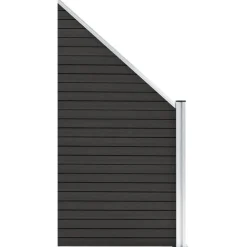 vidaXL Vallas De Jardín-Panel de valla WPC 95x(105-180) cm