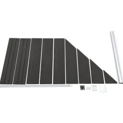vidaXL Vallas De Jardín-Panel de valla WPC 95x(105-180) cm