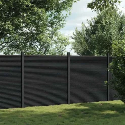 vidaXL Panel de valla WPC 353x186 cm Gris Best
