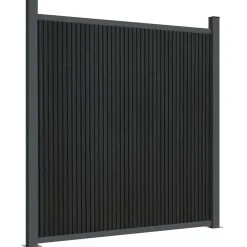 vidaXL Panel de valla WPC 353x186 cm Gris Best