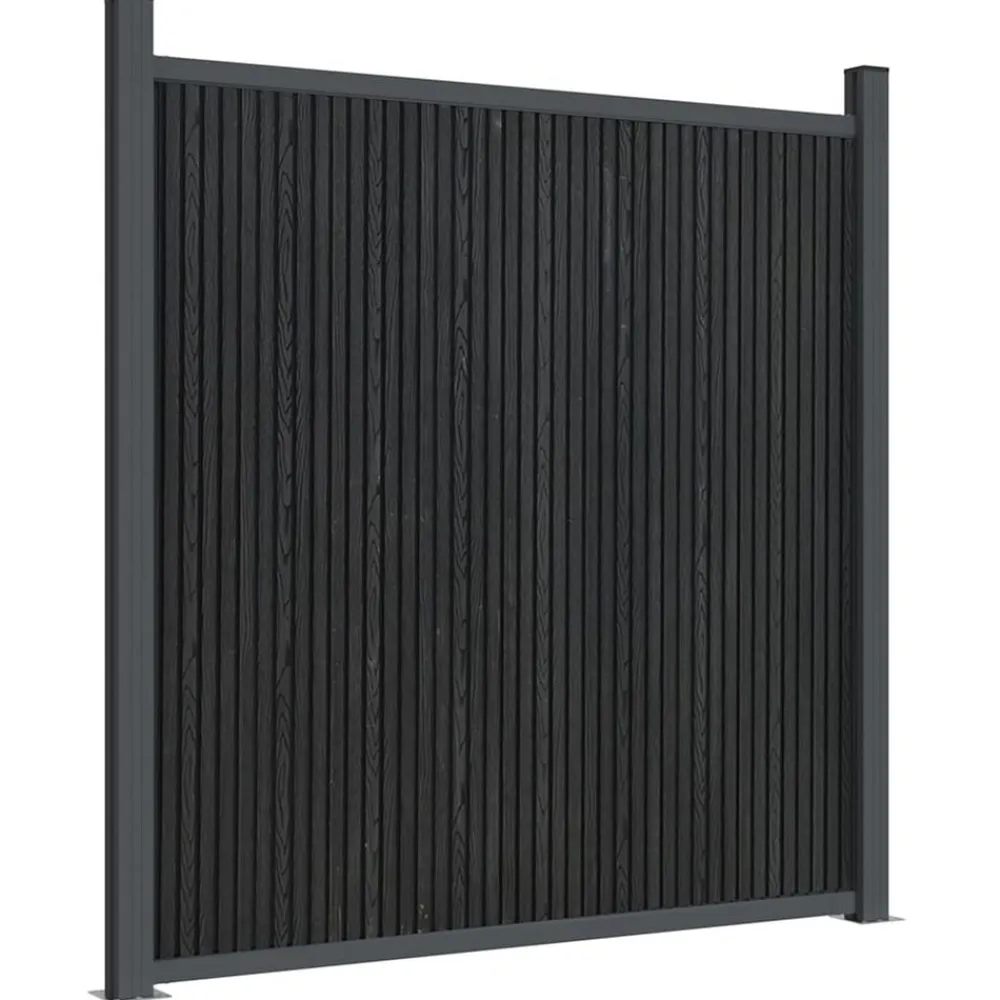 vidaXL Panel de valla WPC 353x186 cm Gris Best